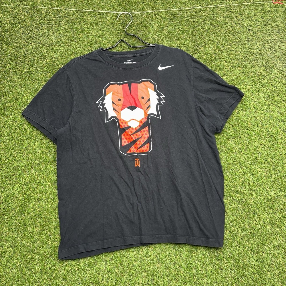 Nike Tiger Woods Frank Shirt Mens Large Black Golf Club Head Cover TW Logo